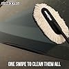 Car cleaner brush with long handle