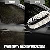 Car cleaner brush with long handle