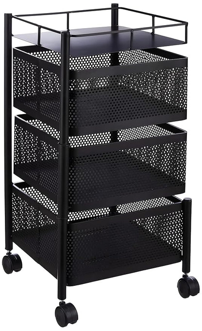 Storage Kitchen Rack Trolley with Wheels for Kitchen Organizer